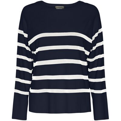 Pullover manches longues femme Pieces Sia Noos BC Bleu XS - Publicité Pullover manches longues femme Pieces Sia Noos BC Bleu XS - Publicité