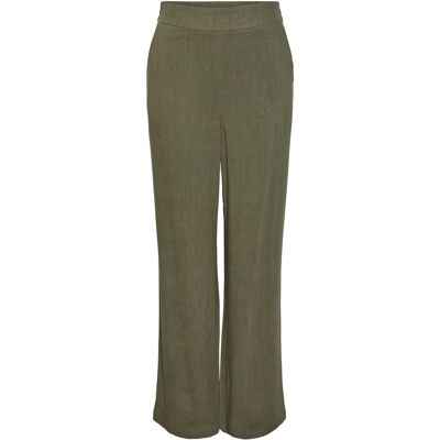Pantalon en lin femme Pieces Vinsty HW Noos BC Vert Sx32 - Publicité Pantalon en lin femme Pieces Vinsty HW Noos BC Vert Sx32 - Publicité