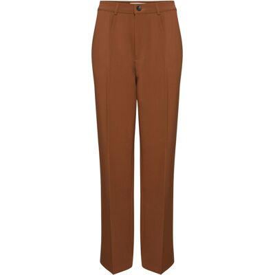 Pantalon wed leg taille haute femme Pulz Jeans Beverly Marron 34 - Publicité Pantalon wed leg taille haute femme Pulz Jeans Beverly Marron 34 - Publicité