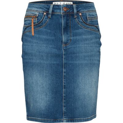 Jupe femme Pulz Jeans Karolina HW Bleu 38 - Publicité Jupe femme Pulz Jeans Karolina HW Bleu 38 - Publicité