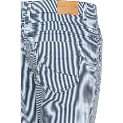 Pantalon skinny rayé femme Pulz Jeans Nolly Bleu 44 - Publicité Pantalon skinny rayé femme Pulz Jeans Nolly Bleu 44 - Publicité