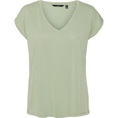 T-shirt col v femme Vero Moda Filli Vert M - Publicité T-shirt col v femme Vero Moda Filli Vert M - Publicité