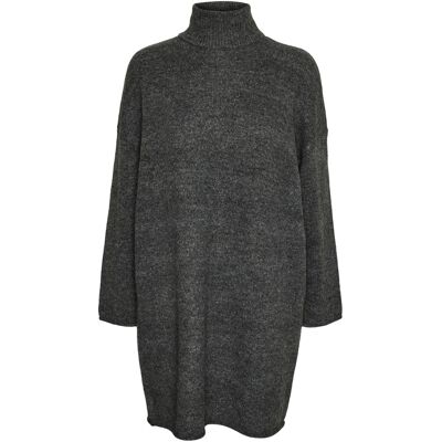 Robe pull col roulé femme Vero Moda Gemma Gris XL - Publicité Robe pull col roulé femme Vero Moda Gemma Gris XL - Publicité