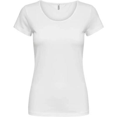 T-shirt femme Only manches courtes Live love life col rond Blanc XL - Publicité T-shirt femme Only manches courtes Live love life col rond Blanc XL - Publicité