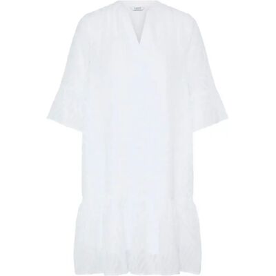 Robe col V femme b.young BYFrikke Blanc 38 - Publicité Robe col V femme b.young BYFrikke Blanc 38 - Publicité
