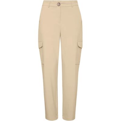 Pantalon cargo femme b.young Danta 1 Beige 46 - Publicité Pantalon cargo femme b.young Danta 1 Beige 46 - Publicité