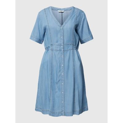 Robe en jean col v femme b.young Lana Bleu 34 - Publicité Robe en jean col v femme b.young Lana Bleu 34 - Publicité