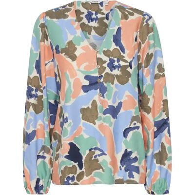 Blouse col V femme b.young Ihamma Multicolore 36 - Publicité Blouse col V femme b.young Ihamma Multicolore 36 - Publicité
