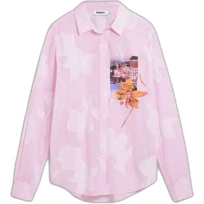 Chemise manches longues femme Desigual Pinkjac Rose S - Publicité Chemise manches longues femme Desigual Pinkjac Rose S - Publicité