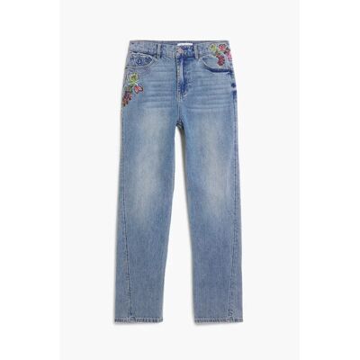Jeans femme Desigual Flora Bleu 34 - Publicité Jeans femme Desigual Flora Bleu 34 - Publicité