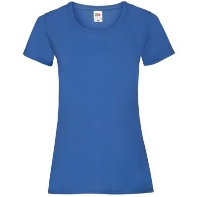 T-shirt femme Fruit of the Loom Valueweight Bleu XL - Publicité T-shirt femme Fruit of the Loom Valueweight Bleu XL - Publicité