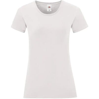 T-shirt femme Fruit of the Loom Iconic 150 T Blanc XL - Publicité T-shirt femme Fruit of the Loom Iconic 150 T Blanc XL - Publicité