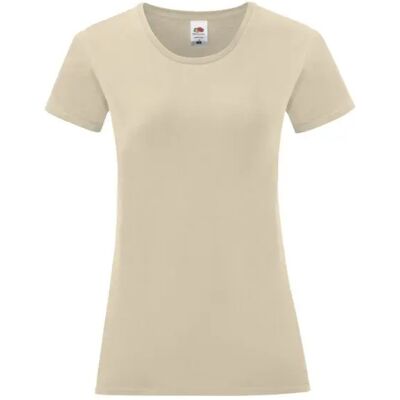 T-shirt femme Fruit of the Loom Iconic 150 T Beige XL - Publicité T-shirt femme Fruit of the Loom Iconic 150 T Beige XL - Publicité