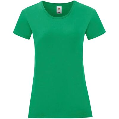 T-shirt femme Fruit of the Loom Iconic 150 Vert XL - Publicité T-shirt femme Fruit of the Loom Iconic 150 Vert XL - Publicité