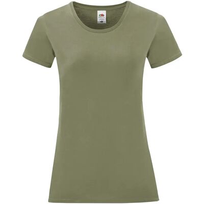 T-shirt femme Fruit of the Loom Iconic 150 Vert XL - Publicité T-shirt femme Fruit of the Loom Iconic 150 Vert XL - Publicité