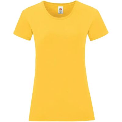 T-shirt femme Fruit of the Loom Iconic 150 Jaune XL - Publicité T-shirt femme Fruit of the Loom Iconic 150 Jaune XL - Publicité