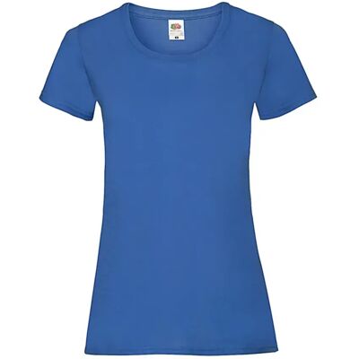 T-shirt femme Fruit of the Loom Valueweight Bleu XL - Publicité T-shirt femme Fruit of the Loom Valueweight Bleu XL - Publicité