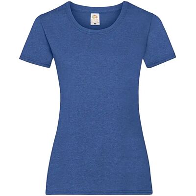 T-shirt femme Fruit of the Loom Valueweight Bleu XL - Publicité T-shirt femme Fruit of the Loom Valueweight Bleu XL - Publicité