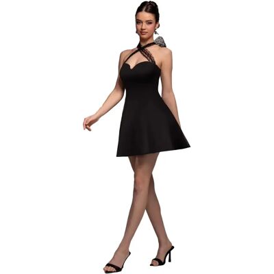 Robe patineuse femme Goddiva Bella Mini Noir 44 - Publicité Robe patineuse femme Goddiva Bella Mini Noir 44 - Publicité