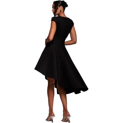 Robe patineuse asymétrique femme Goddiva Textured Noir 36 - Publicité Robe patineuse asymétrique femme Goddiva Textured Noir 36 - Publicité