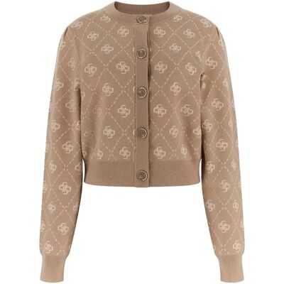 Cardigan femme Guess Sarah 4G Beige L - Publicité Cardigan femme Guess Sarah 4G Beige L - Publicité