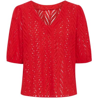 Blouse femme KAFFE Martha Rouge 36 - Publicité Blouse femme KAFFE Martha Rouge 36 - Publicité