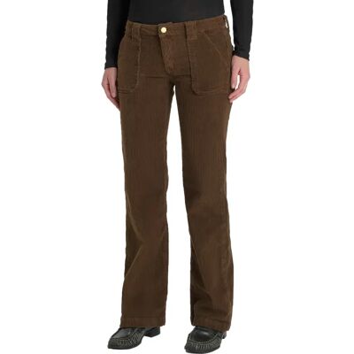 Pantalon Flare femme Le Temps des cerises Velvet Marron 34/36 - Publicité Pantalon Flare femme Le Temps des cerises Velvet Marron 34/36 - Publicité