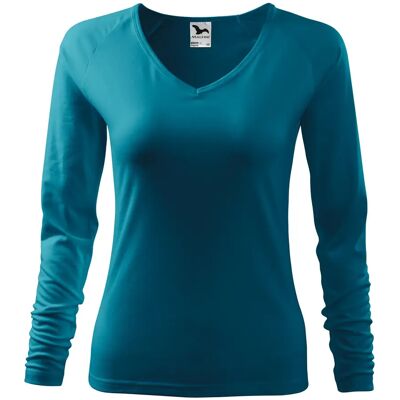 T-shirt manches longues femme Malfini Elegance 127 Bleu XL - Publicité T-shirt manches longues femme Malfini Elegance 127 Bleu XL - Publicité