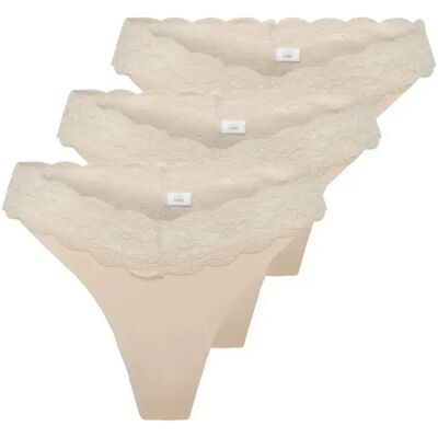 String femme Only Chloe (x3) Beige S - Publicité String femme Only Chloe (x3) Beige S - Publicité