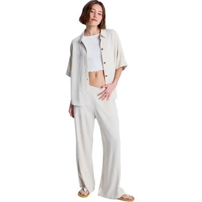 Pantalon large femme Roxy Midnight Avenue Solid Blanc XS - Publicité Pantalon large femme Roxy Midnight Avenue Solid Blanc XS - Publicité