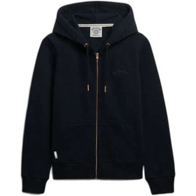 Sweatshirt à capuche zippé femme Superdry Essential Logo Hb Bleu XS - Publicité Sweatshirt à capuche zippé femme Superdry Essential Logo Hb Bleu XS - Publicité