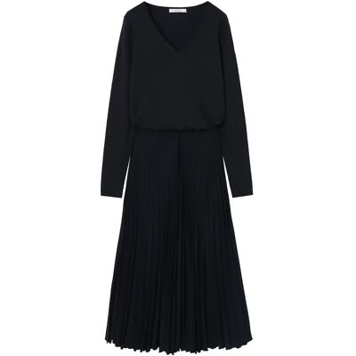 Robe midi plissée femme Tatuum Navisera Bleu 44 - Publicité Robe midi plissée femme Tatuum Navisera Bleu 44 - Publicité