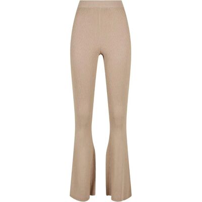 Legging femme Urban Classics Rib Knit Bootcut Marron M - Publicité Legging femme Urban Classics Rib Knit Bootcut Marron M - Publicité