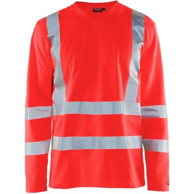 T-shirt manches longues haute visibilité col V anti-UV Blaklader Rouge S - Publicité T-shirt manches longues haute visibilité col V anti-UV Blaklader Rouge S - Publicité