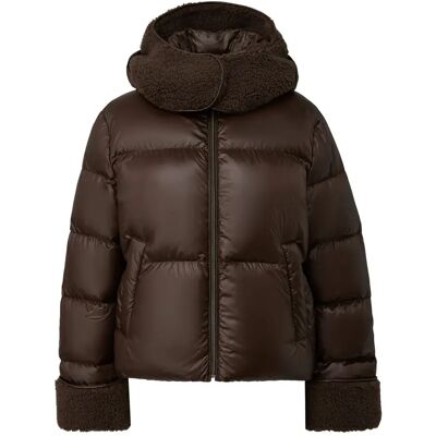 Doudoune courte avec détails Teddy femme COMMA Marron 38 - Publicité Doudoune courte avec détails Teddy femme COMMA Marron 38 - Publicité