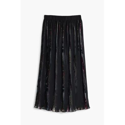 Jupe femme Desigual Plis Noir S - Publicité Jupe femme Desigual Plis Noir S - Publicité