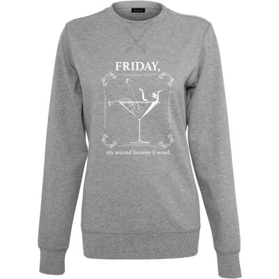 Sweatshirt col rond femme Mister Tee F-Word Gris XS - Publicité Sweatshirt col rond femme Mister Tee F-Word Gris XS - Publicité