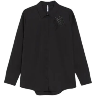 Chemise manches longues femme Moodo Z-KO-4812 Noir XS - Publicité Chemise manches longues femme Moodo Z-KO-4812 Noir XS - Publicité