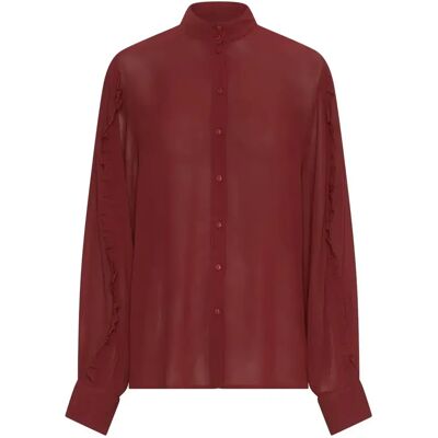 Chemise manches longues femme Moss Copenhagen Kasandra Orabella Rouge S - Publicité Chemise manches longues femme Moss Copenhagen Kasandra Orabella Rouge S - Publicité