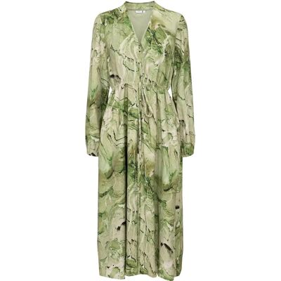 Robe longue col V femme Nümph Numarla Vert 44 - Publicité Robe longue col V femme Nümph Numarla Vert 44 - Publicité