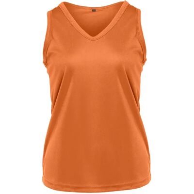 Débardeur col V femme Pen Duick Orange S - Publicité Débardeur col V femme Pen Duick Orange S - Publicité
