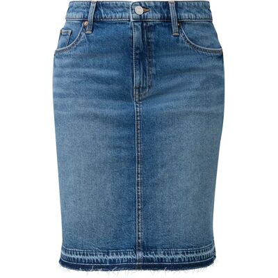Jupe courte en jean avec ourlet ouvert femme s.Oliver Bleu 36 - Publicité Jupe courte en jean avec ourlet ouvert femme s.Oliver Bleu 36 - Publicité