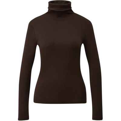 T-shirt à manches longues coupe ajustée col roulé femme s.Oliver Marron 40 - Publicité T-shirt à manches longues coupe ajustée col roulé femme s.Oliver Marron 40 - Publicité