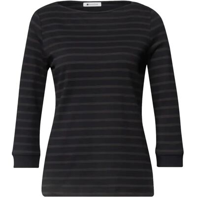 T-shirt manches 3/4 femme Street One Basic YDS Noir 42 - Publicité T-shirt manches 3/4 femme Street One Basic YDS Noir 42 - Publicité