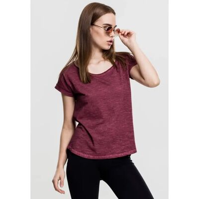 Urban Classics T-shirt femme Urban Classic Spray long Rouge S - Publicité Urban Classics T-shirt femme Urban Classic Spray long Rouge S - Publicité