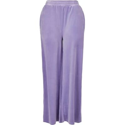 Pantalon femme Urban Classics high waist straight velvet Bleu L - Publicité Pantalon femme Urban Classics high waist straight velvet Bleu L - Publicité