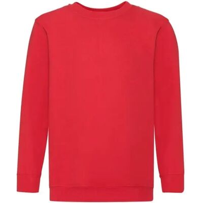 Sweatshirt enfant Fruit of the Loom Classic Rouge 3/4 ans - Publicité Sweatshirt enfant Fruit of the Loom Classic Rouge 3/4 ans - Publicité