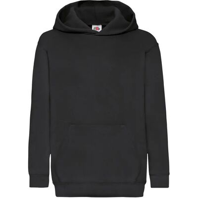 Sweatshirt à capuche enfant Fruit of the Loom Classic Noir 5/6 ans - Publicité Sweatshirt à capuche enfant Fruit of the Loom Classic Noir 5/6 ans - Publicité