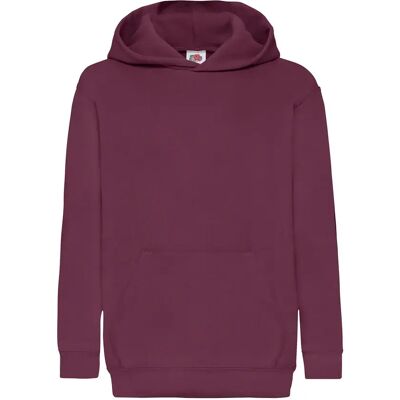 Sweatshirt à capuche enfant Fruit of the Loom Classic Rouge 7/8 ans - Publicité Sweatshirt à capuche enfant Fruit of the Loom Classic Rouge 7/8 ans - Publicité
