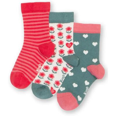 Chaussettes bébé Kite Queen of Heart (x3) Multicolore 9/12 mois - Publicité Chaussettes bébé Kite Queen of Heart (x3) Multicolore 9/12 mois - Publicité